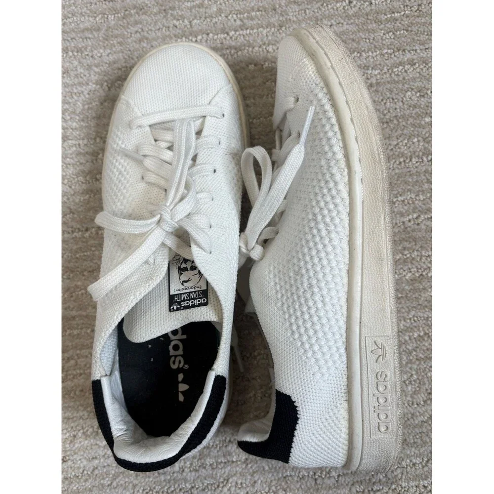 Adidas Originals Stan Smith Primeknit Low Top Court Sneakers White Youth Kids 4